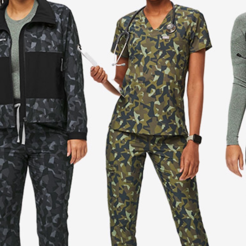 Camo scrubs